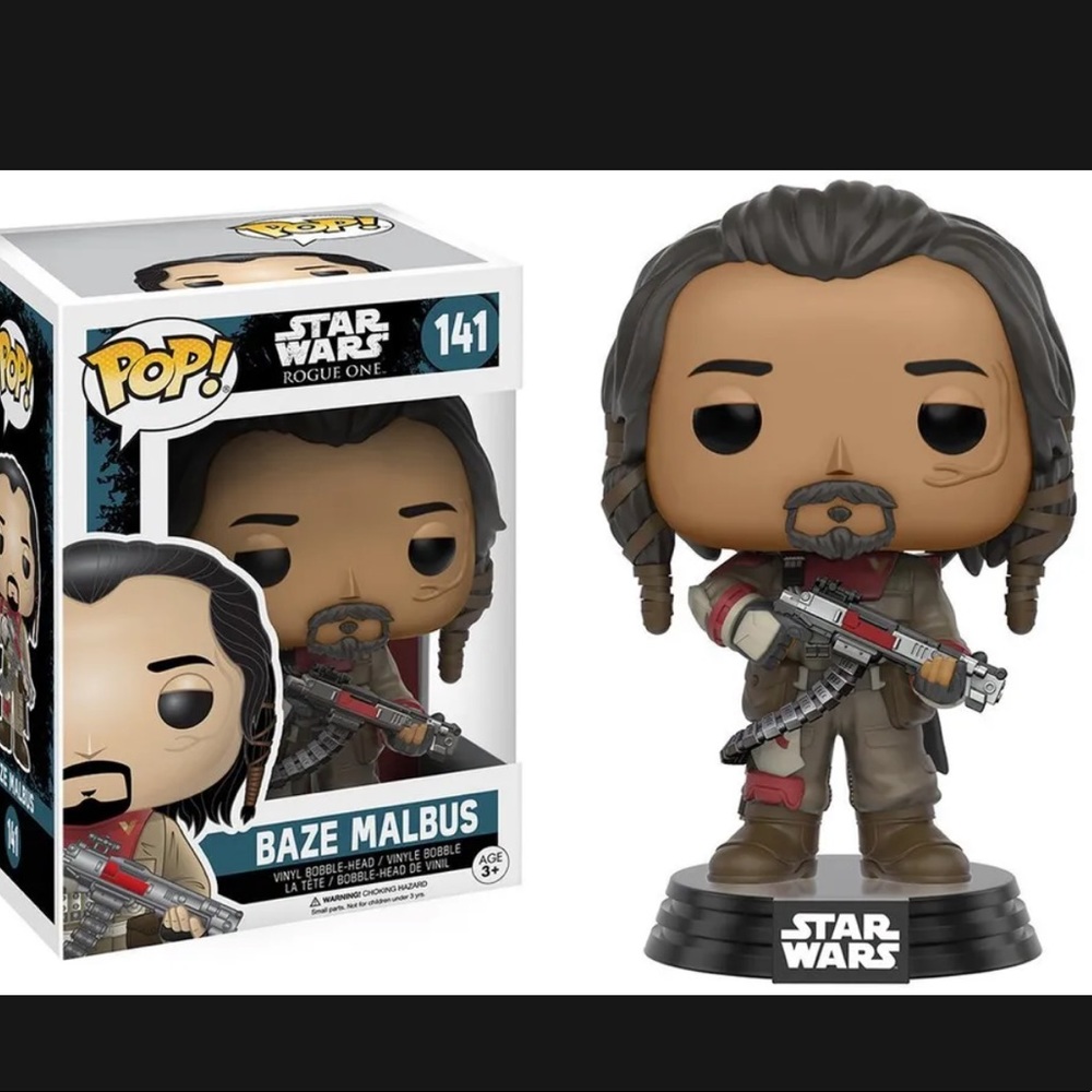 New Star Wars Rogue One Baze Malbus Funko POP! Vinyl Figure 141 “Stands